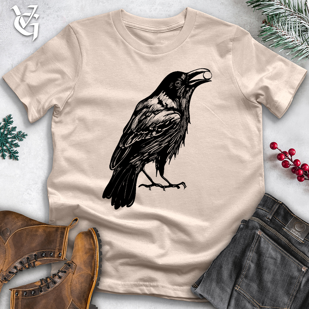 Viking Goods Pretentious Raven Cotton Tee Tan / L