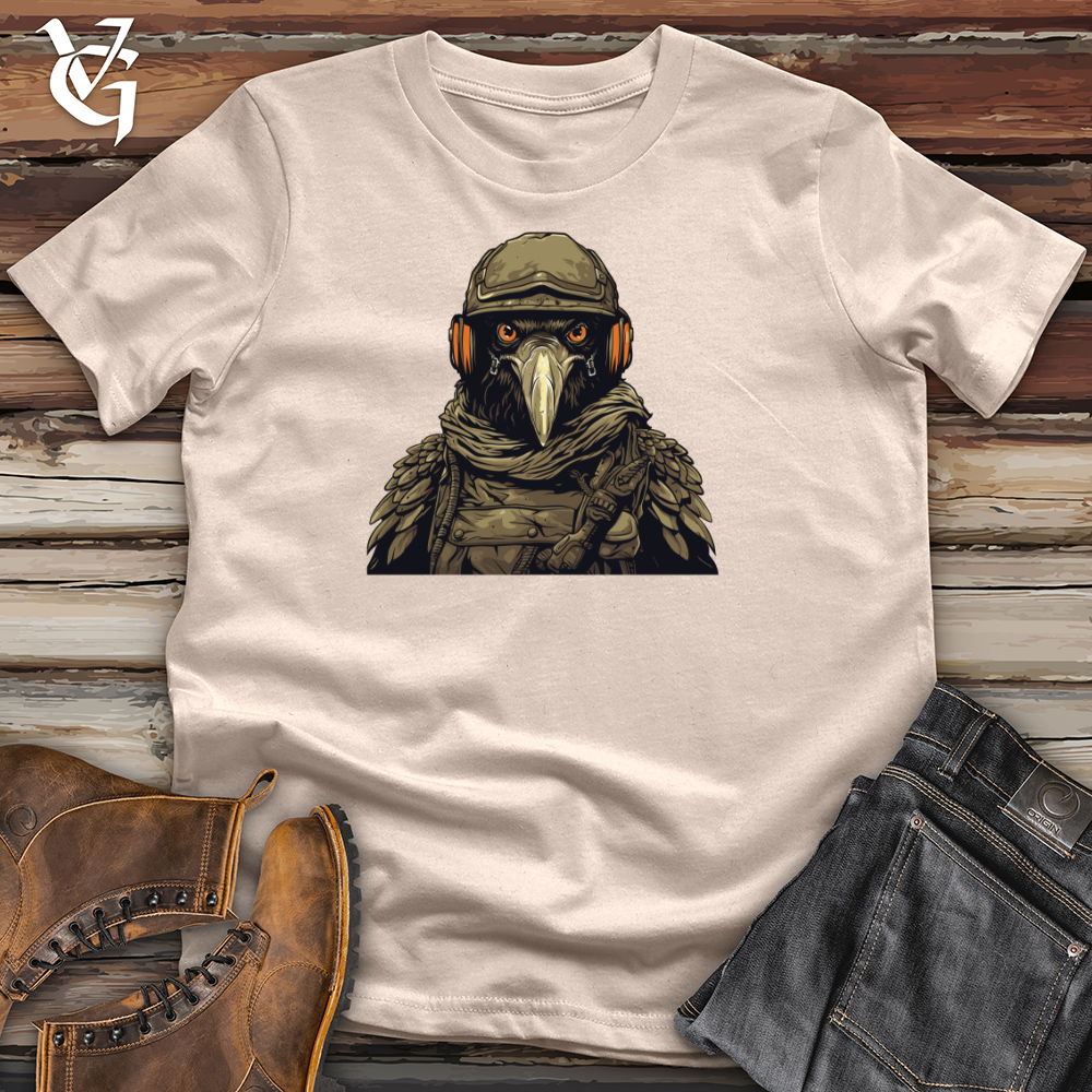 Viking Goods Raven Brigade in Helmet Valor Cotton Tee Tan / L