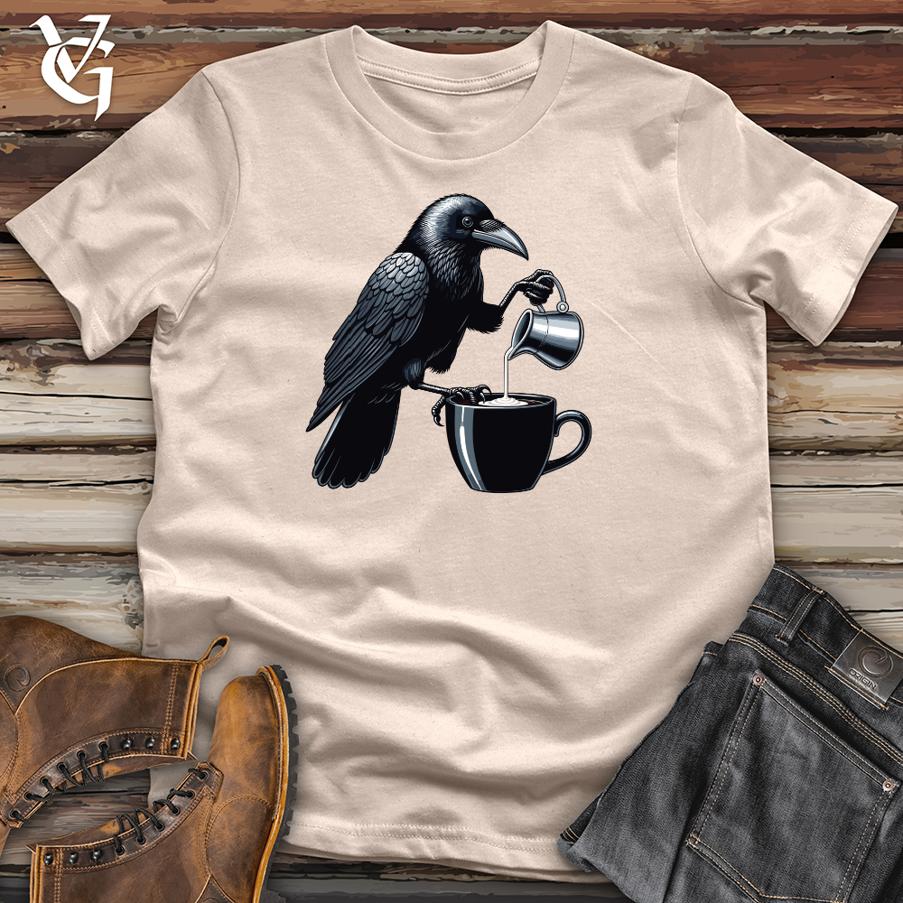 Viking Goods Raven Coffee'n Creamer Cotton Tee Tan / L