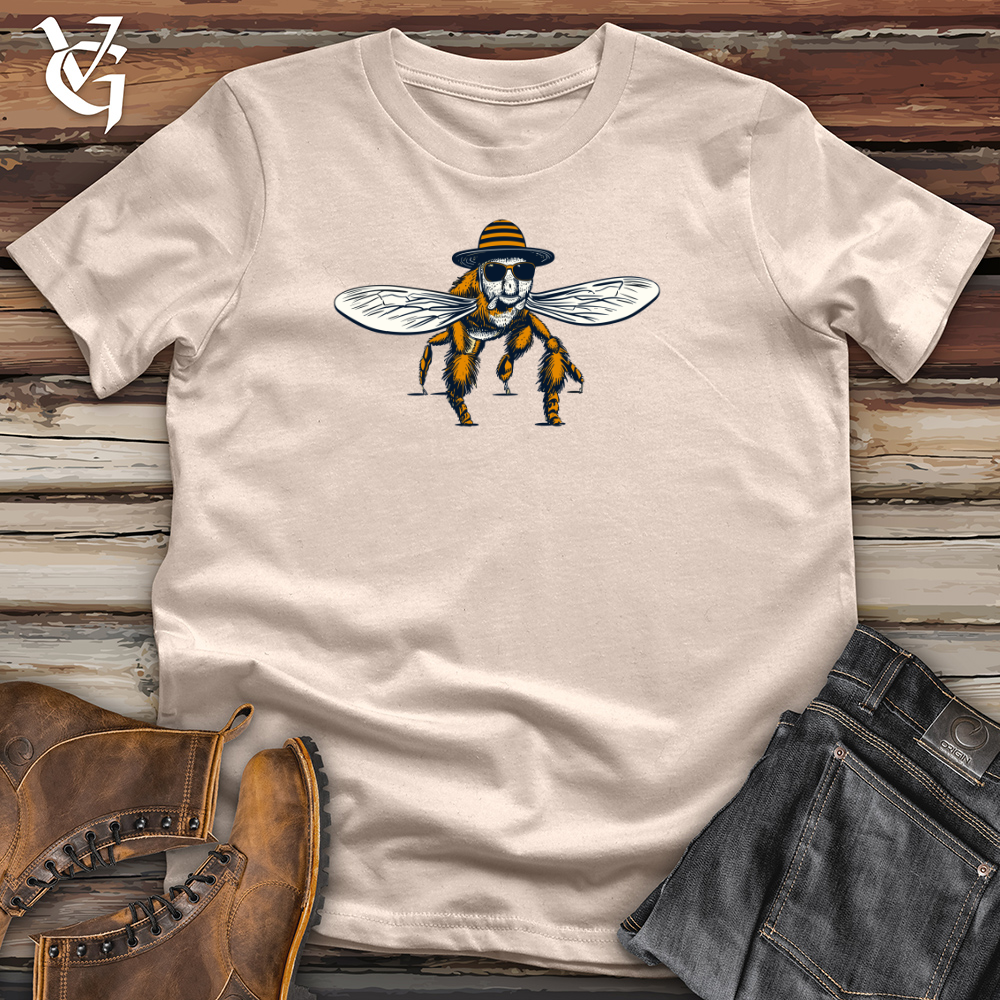 Viking Goods Retro Skate Bee Cotton Tee Tan / L