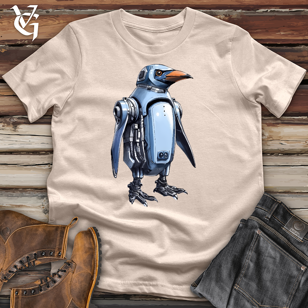 Viking Goods Robot Penguin Cotton Tee Tan / L