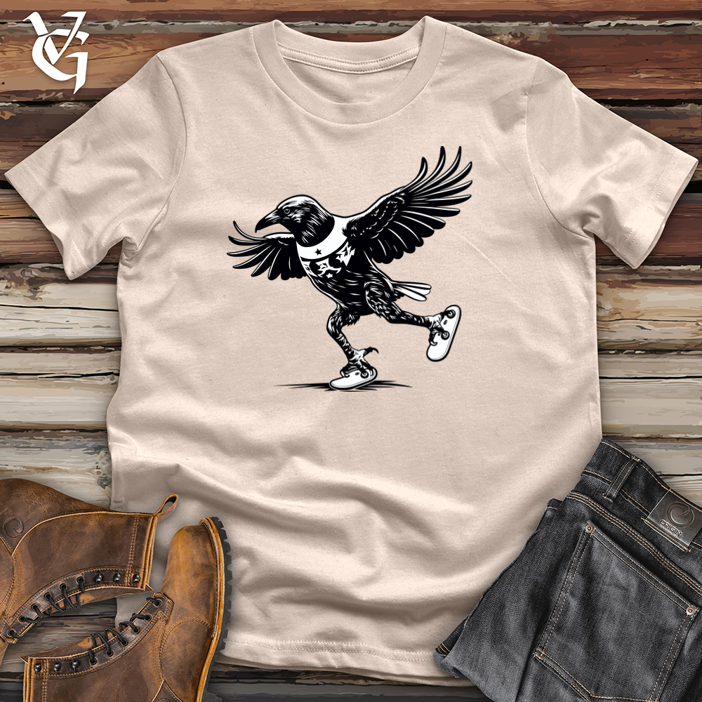 Viking Goods Rollin Raven Stunts Cotton Tee Tan / L