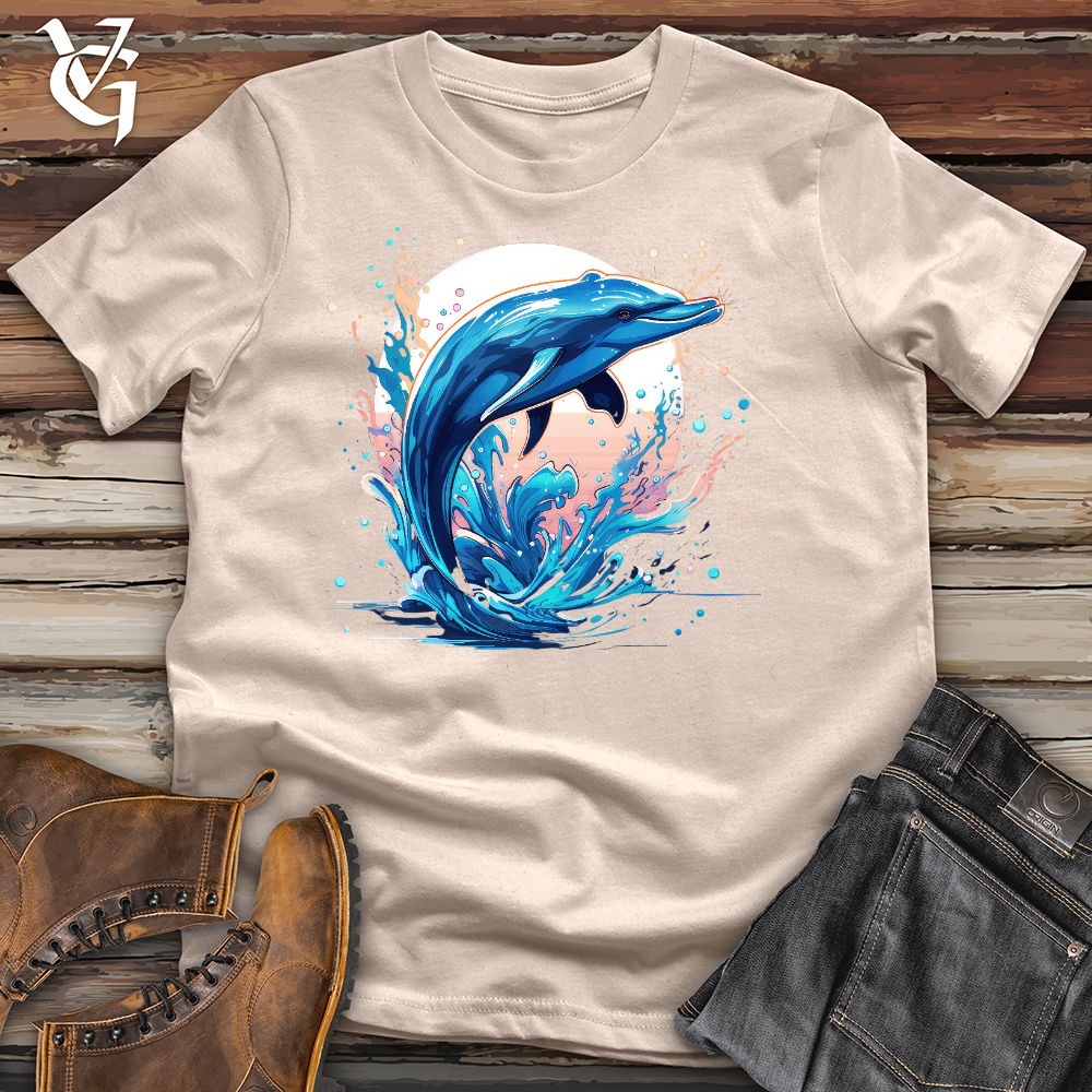 Viking Goods Serene Dolphin Cotton Tee Tan / L