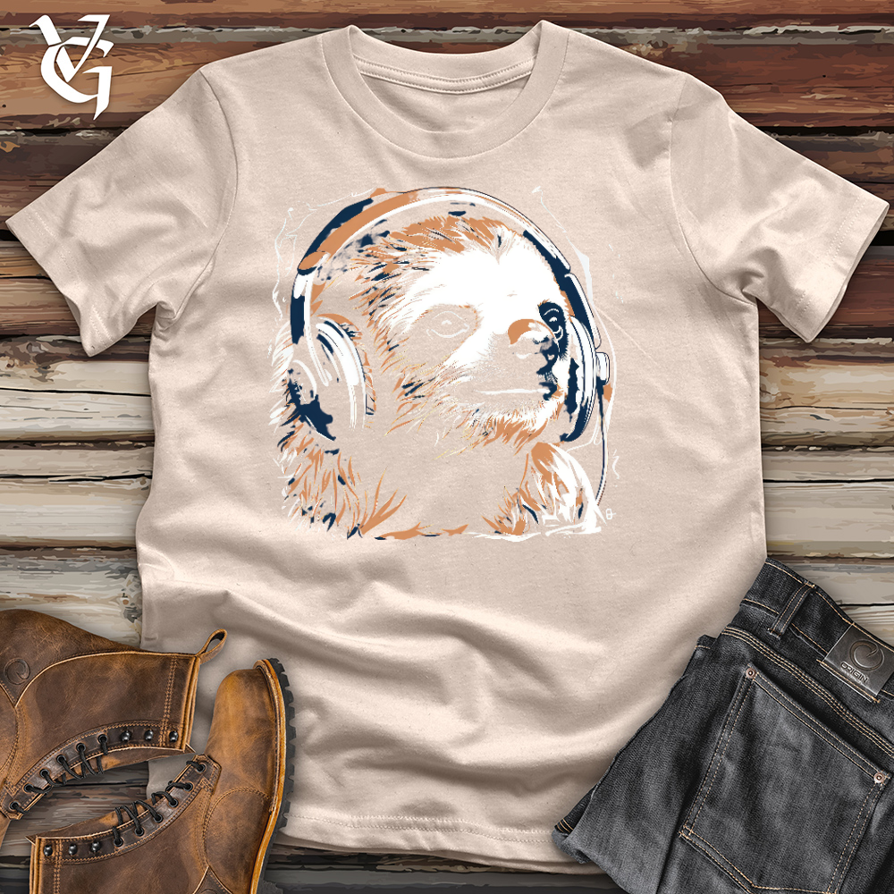 Viking Goods Sloth Studio Chillin Cotton Tee Tan / L