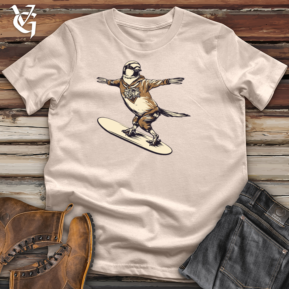 Viking Goods Sparrow Skateboard Groove Cotton Tee Tan / L