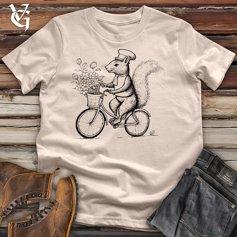 Viking Goods Squirrel Ride Cotton Tee Tan / L