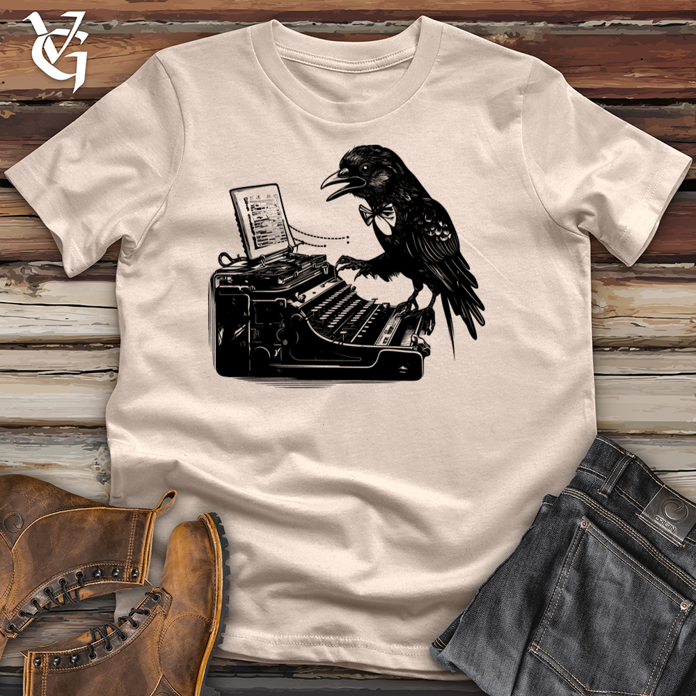 Viking Goods Talented Typewriter Raven Cotton Tee Tan / L
