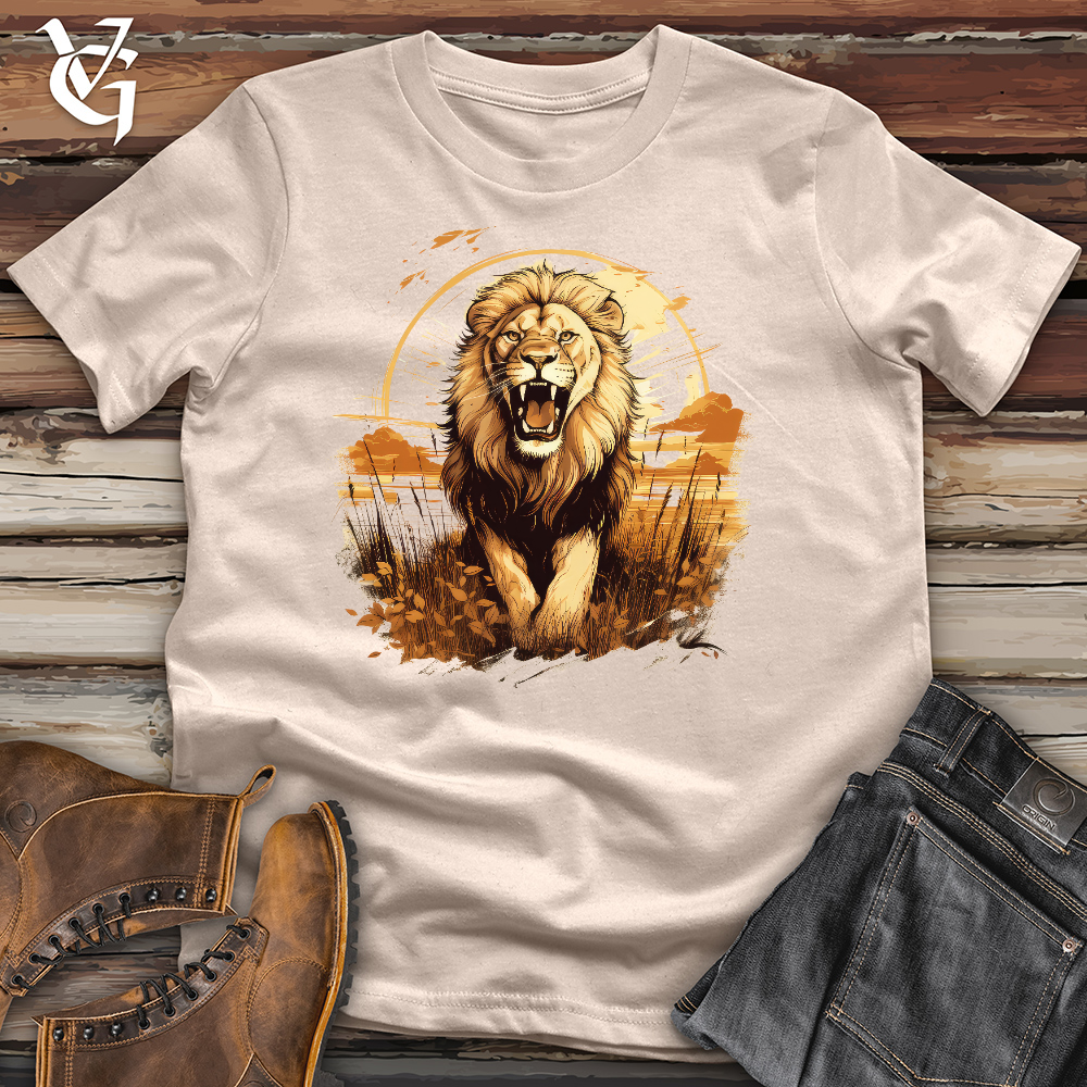 Viking Goods Untamable Lion Cotton Tee Tan / L