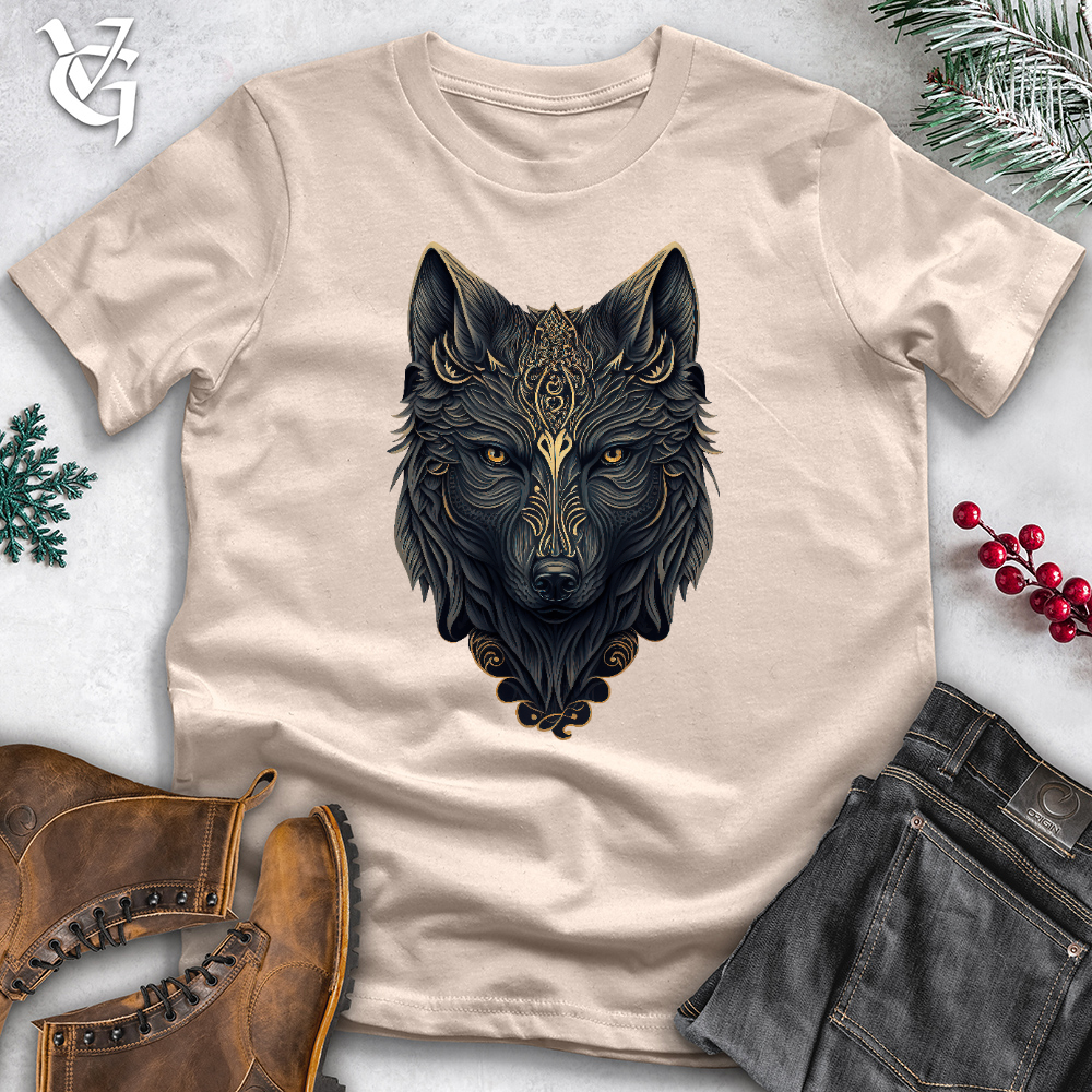 Viking Goods Wolf Head Cotton Tee Tan / L