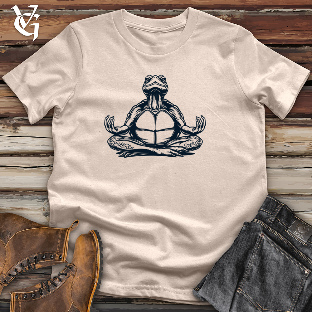 Viking Goods Zen Turtle Meditation Cotton Tee Tan / L