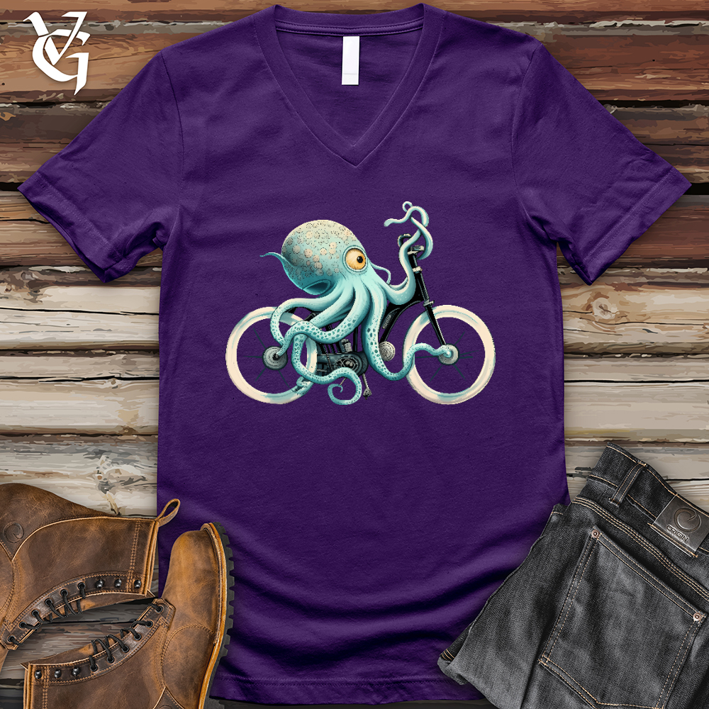 Viking Goods Octobike V-Neck Tee Team Purple / L
