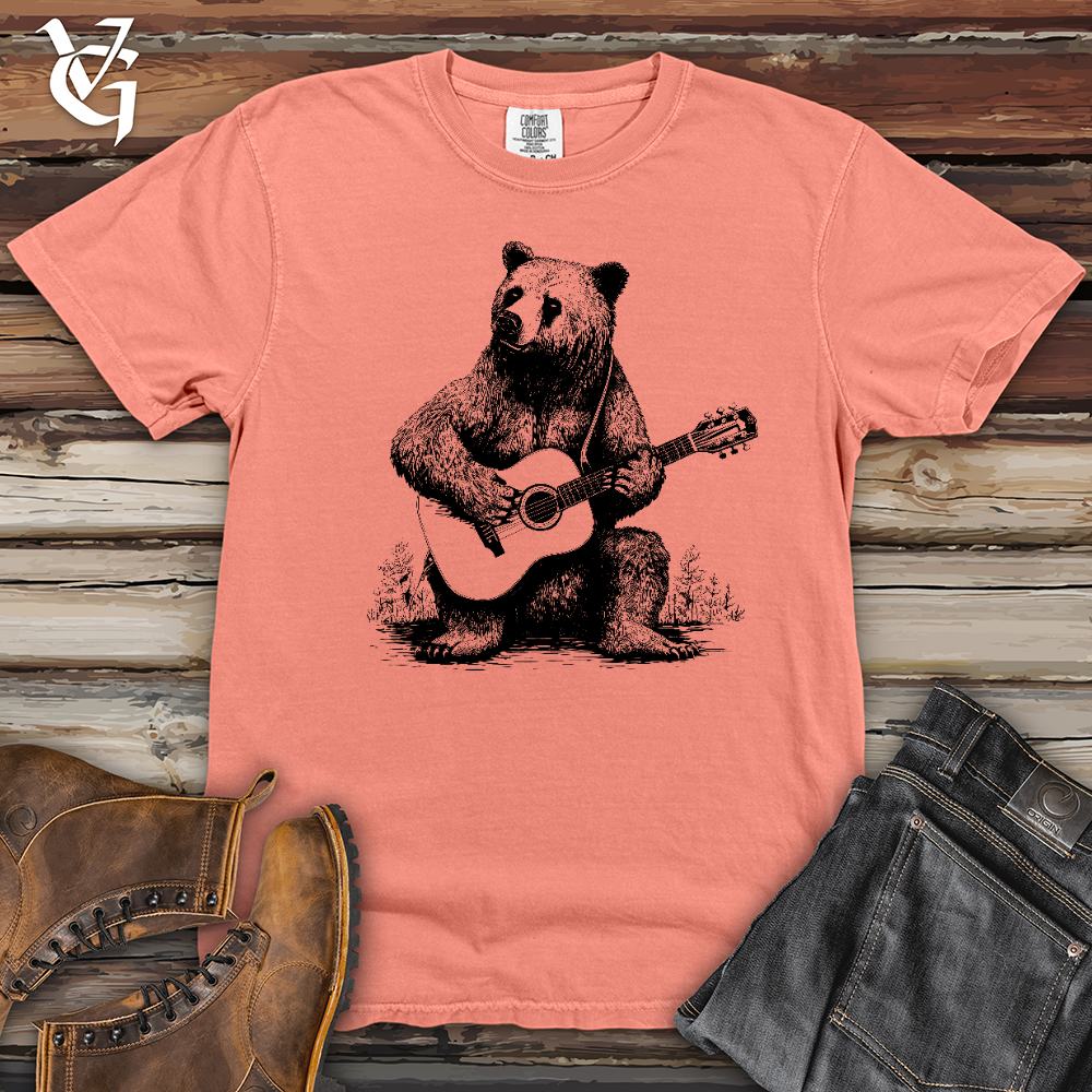 Viking Goods Bear Guitarist Heavy Cotton Comfort Colors Tee Terracotta / L