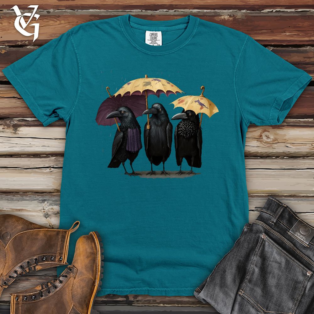 Viking Goods 3 Raven Amigos Heavy Cotton Comfort Colors Tee Topaz Blue / L