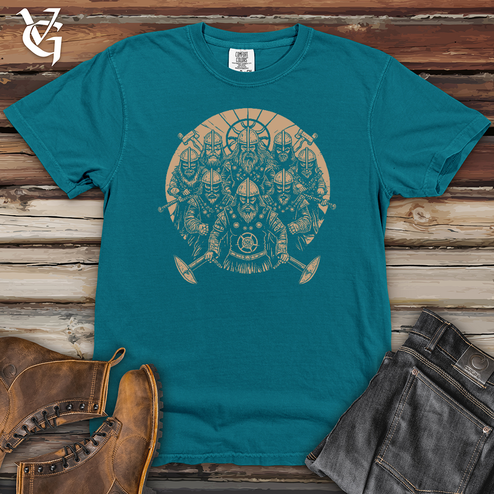 Viking Goods A Gang of Stern Vikings Heavy Cotton Comfort Colors Tee Topaz Blue / L