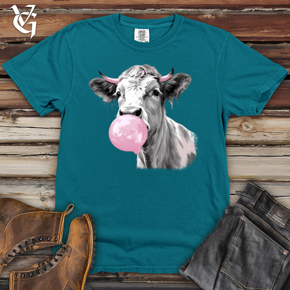 Viking Goods Cow Gum Heavy Cotton Comfort Colors Tee Topaz Blue / L