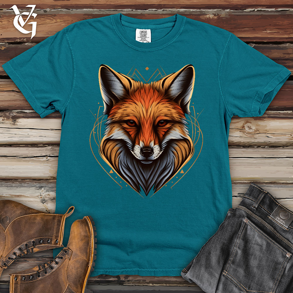 Viking Goods Cunning Fox Heavy Cotton Comfort Colors Tee Topaz Blue / L