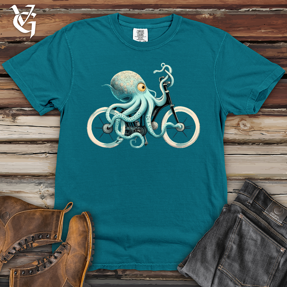 Viking Goods Octobike Heavy Cotton Comfort Colors Tee Topaz Blue / L