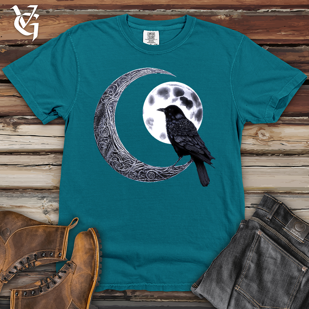 Viking Goods Raven & Moon Negotiations Heavy Cotton Comfort Colors Tee Topaz Blue / L