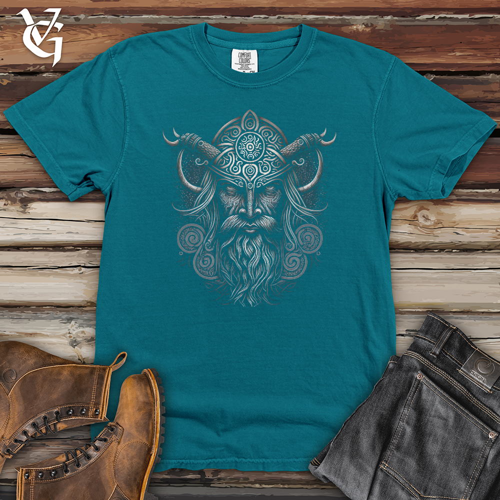 Viking Goods The Might of Norse Heavy Cotton Comfort Colors Tee Topaz Blue / L