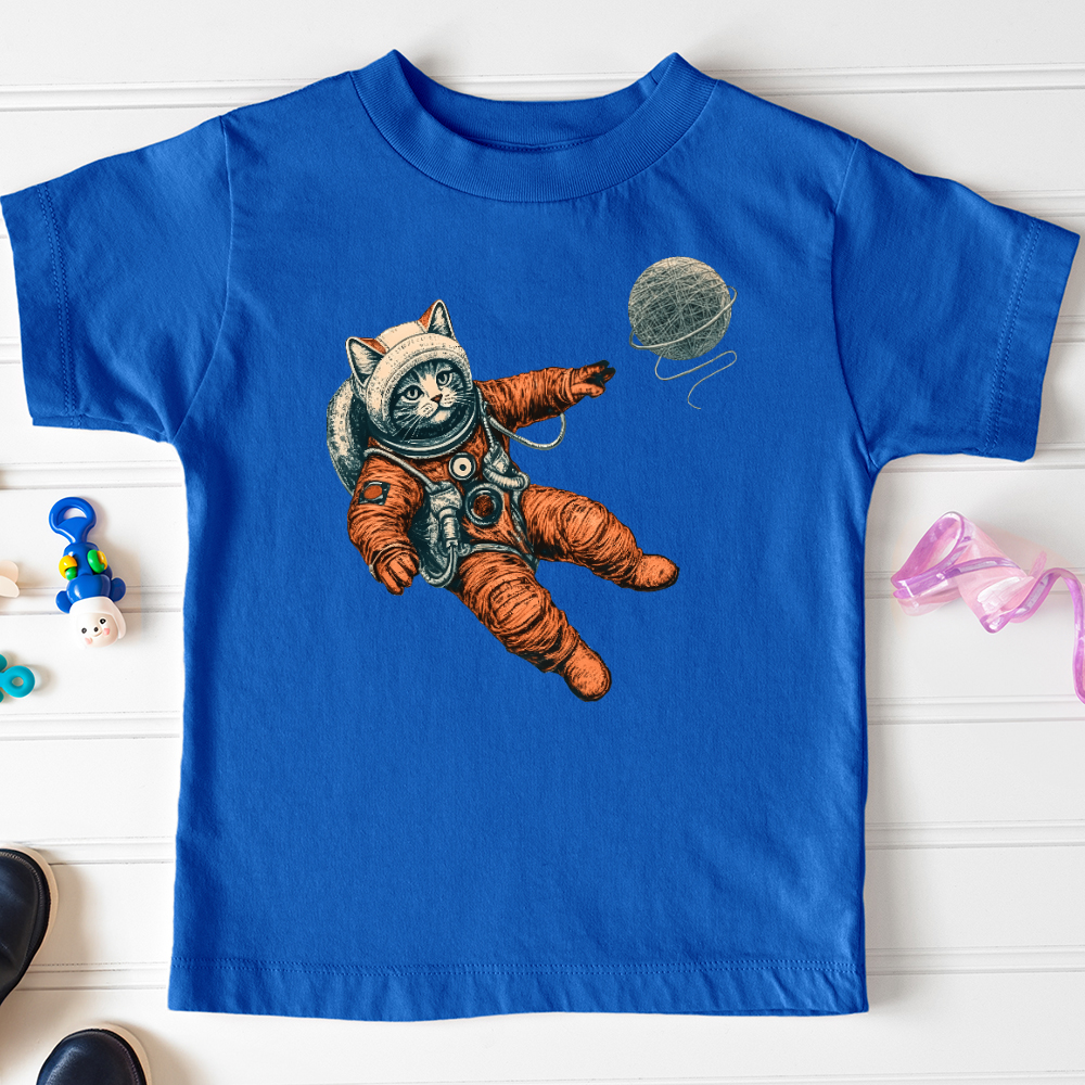 Viking Goods Astronaut Kitty Toddler Tee True Royal / 2T