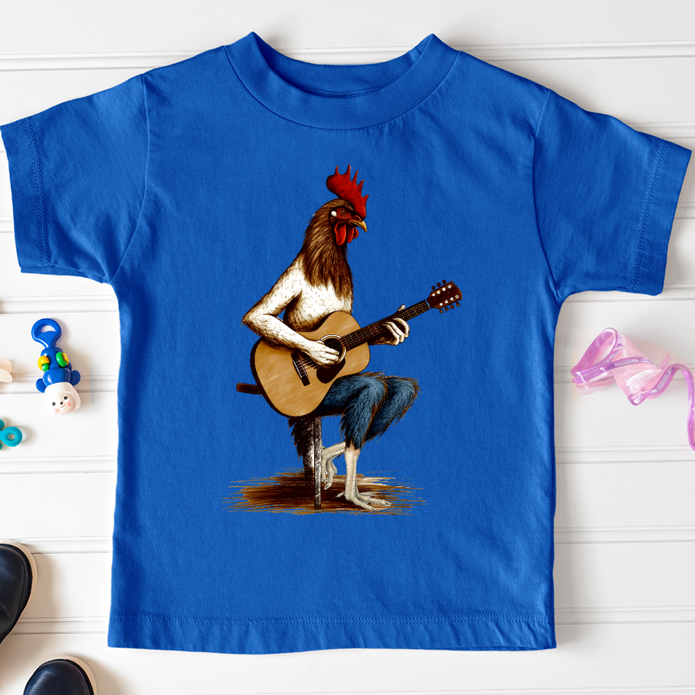 Viking Goods Chicken Guitarist Toddler Tee True Royal / 2T