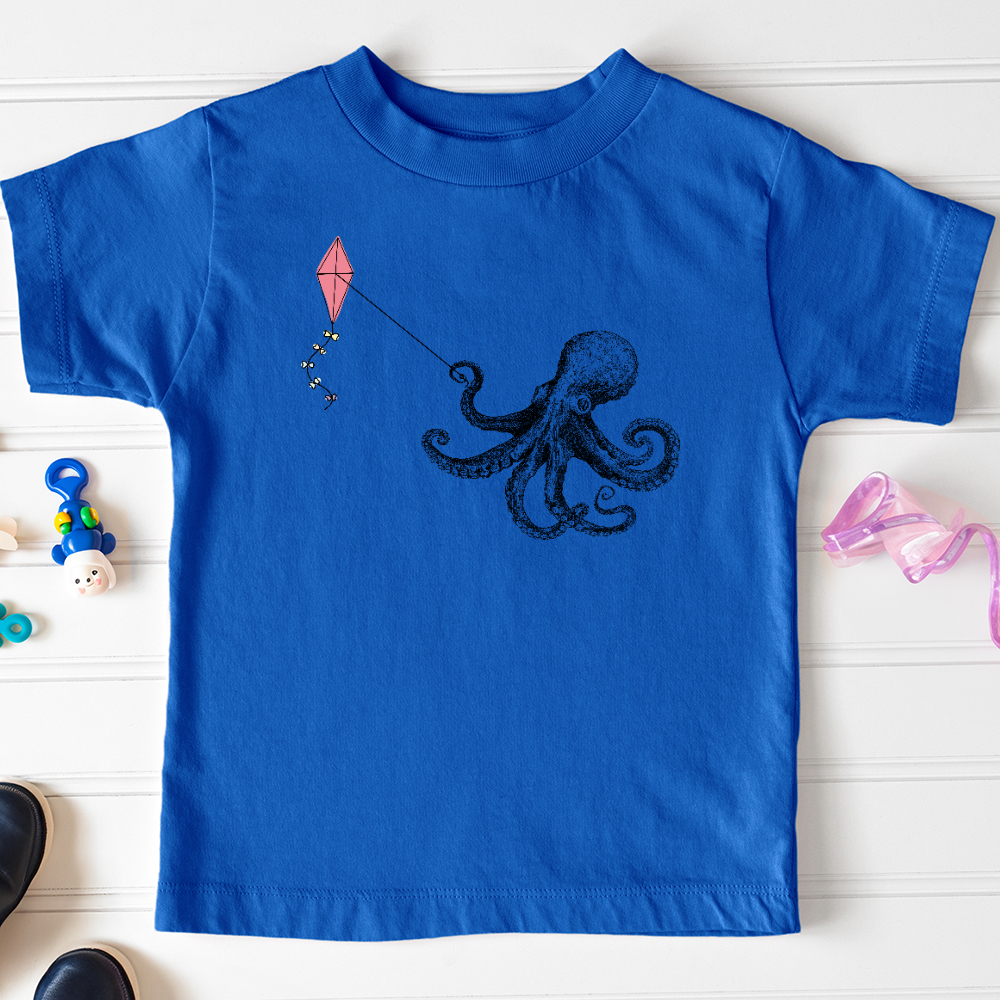 Viking Goods Octopus Flying Kyte Toddler Tee True Royal / 2T