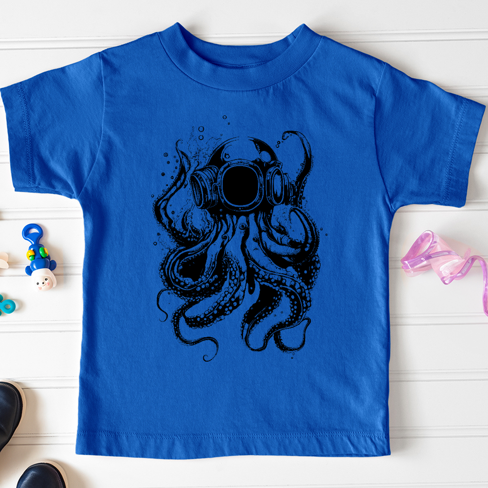 Viking Goods Scuba Octopus Toddler Tee True Royal / 2T