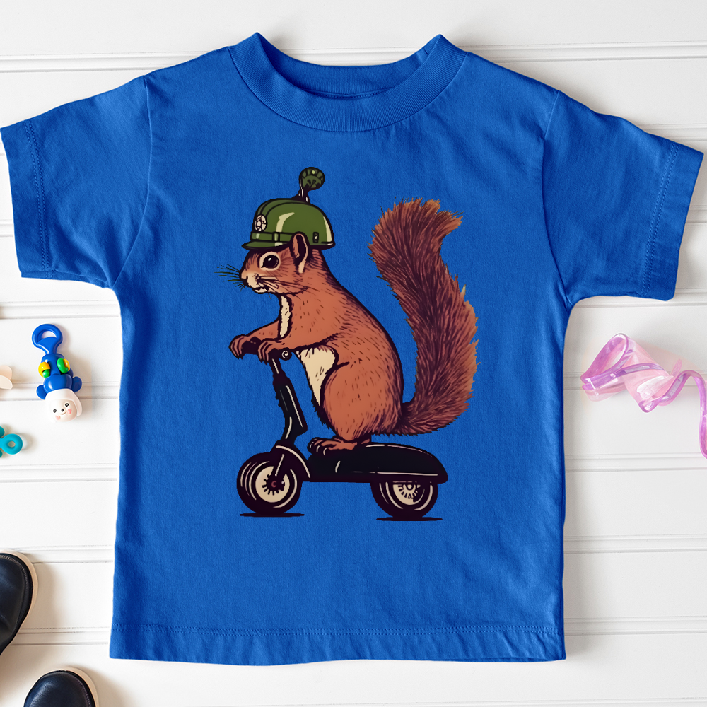 Viking Goods Squirrel Scoot Toddler Tee True Royal / 2T