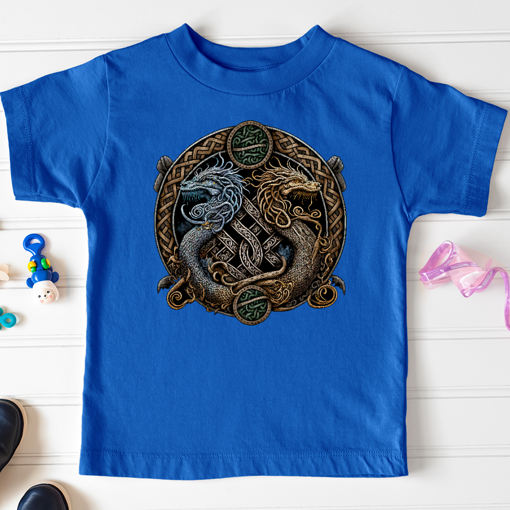 Viking Goods Two Dragons Toddler Tee True Royal / 2T