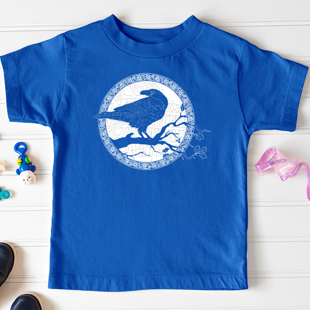 Viking Goods White Raven Winter Toddler Tee True Royal / 2T