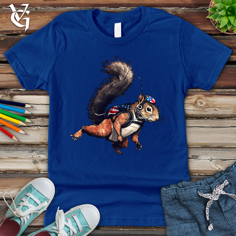 Viking Goods American Skydiving Squirrel Youth Tee True Royal / L