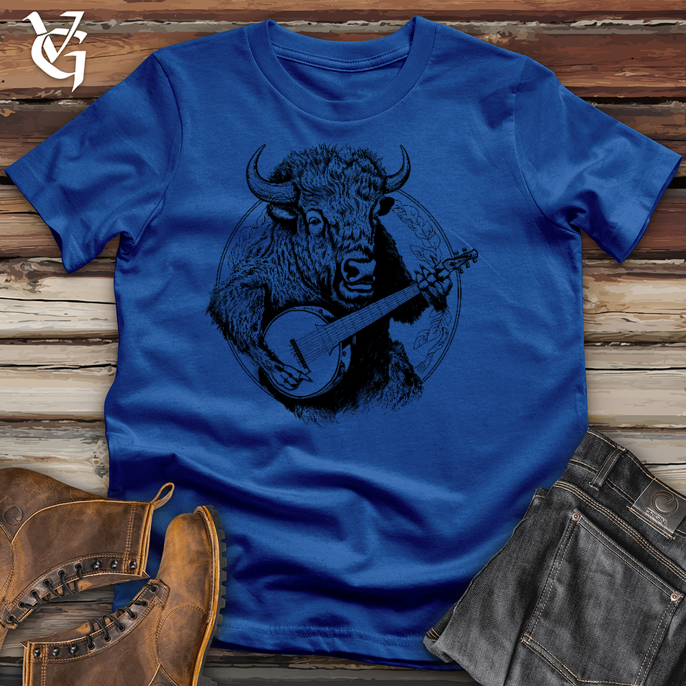 Viking Goods Banjo Bison Cotton Tee True Royal / L