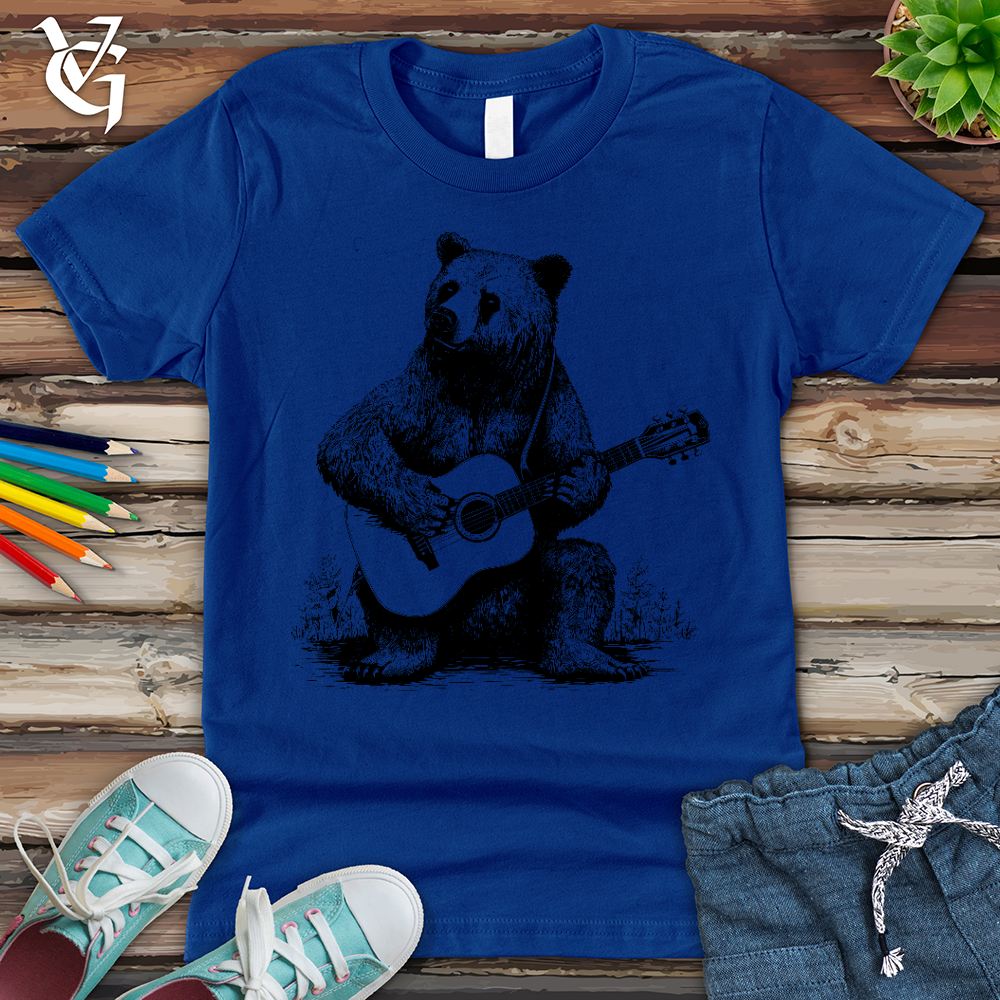 Viking Goods Bear Guitarist Youth Tee True Royal / L