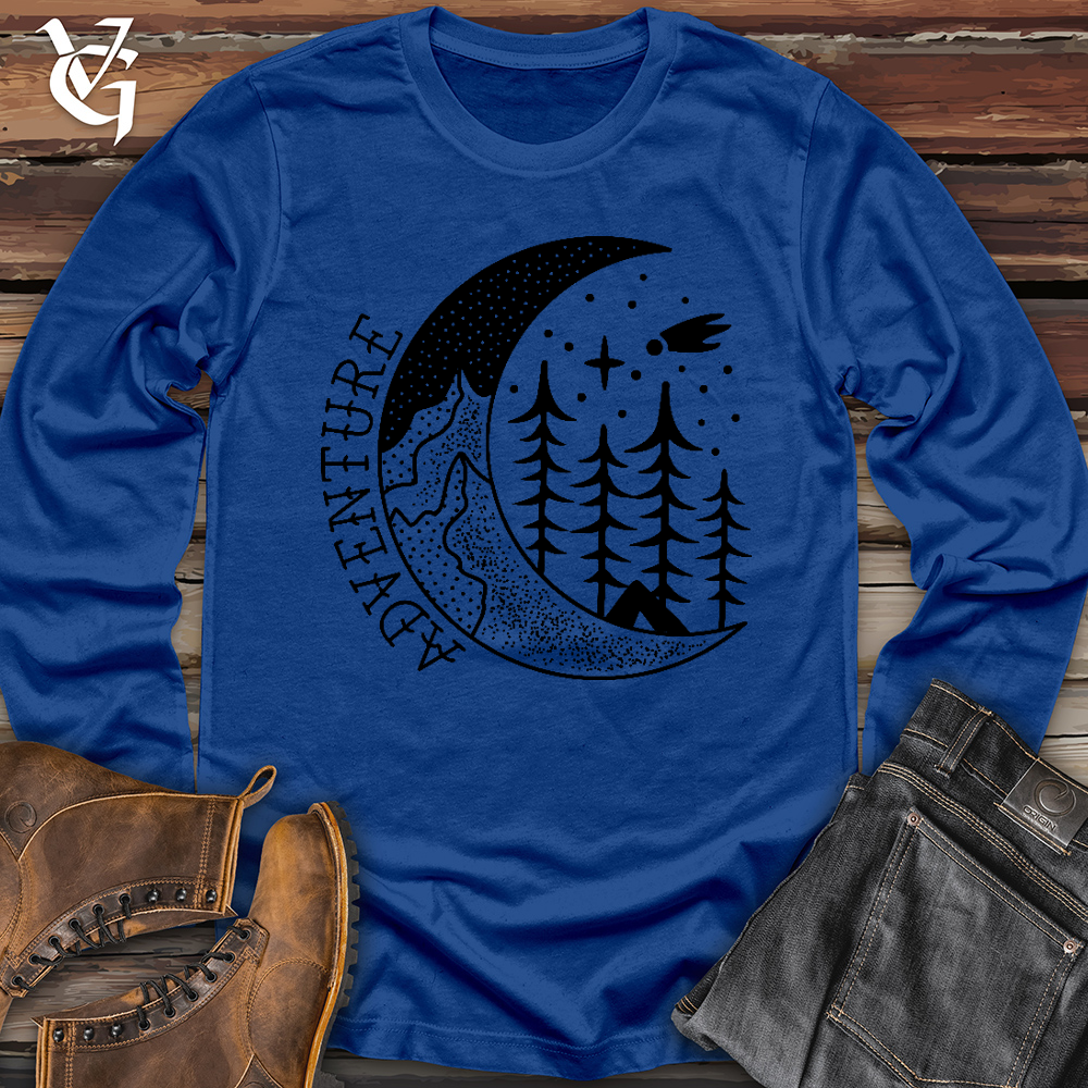 Viking Goods Camping Adventure Badge Long Sleeve True Royal / L