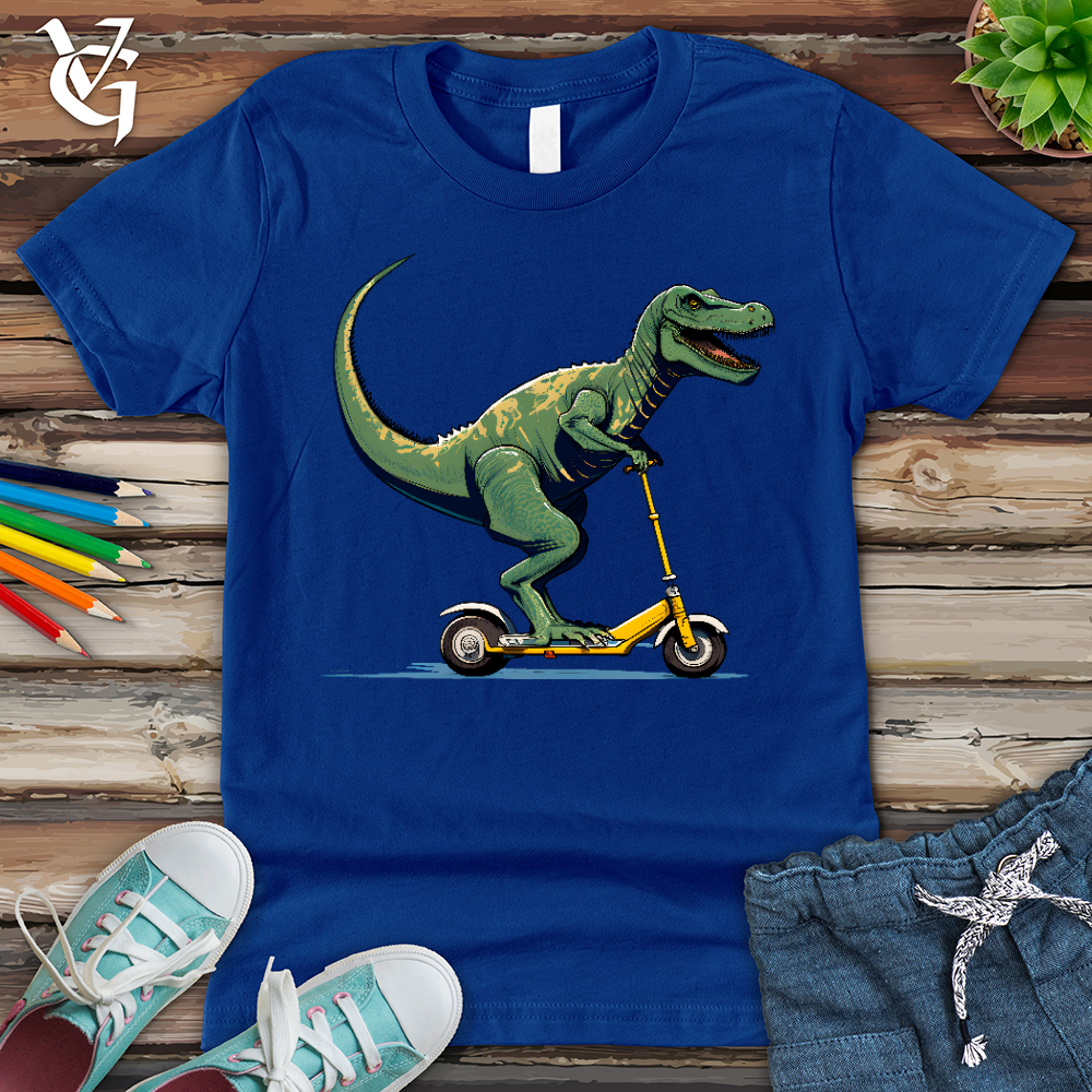 Viking Goods Dino Scoot Youth Tee True Royal / L