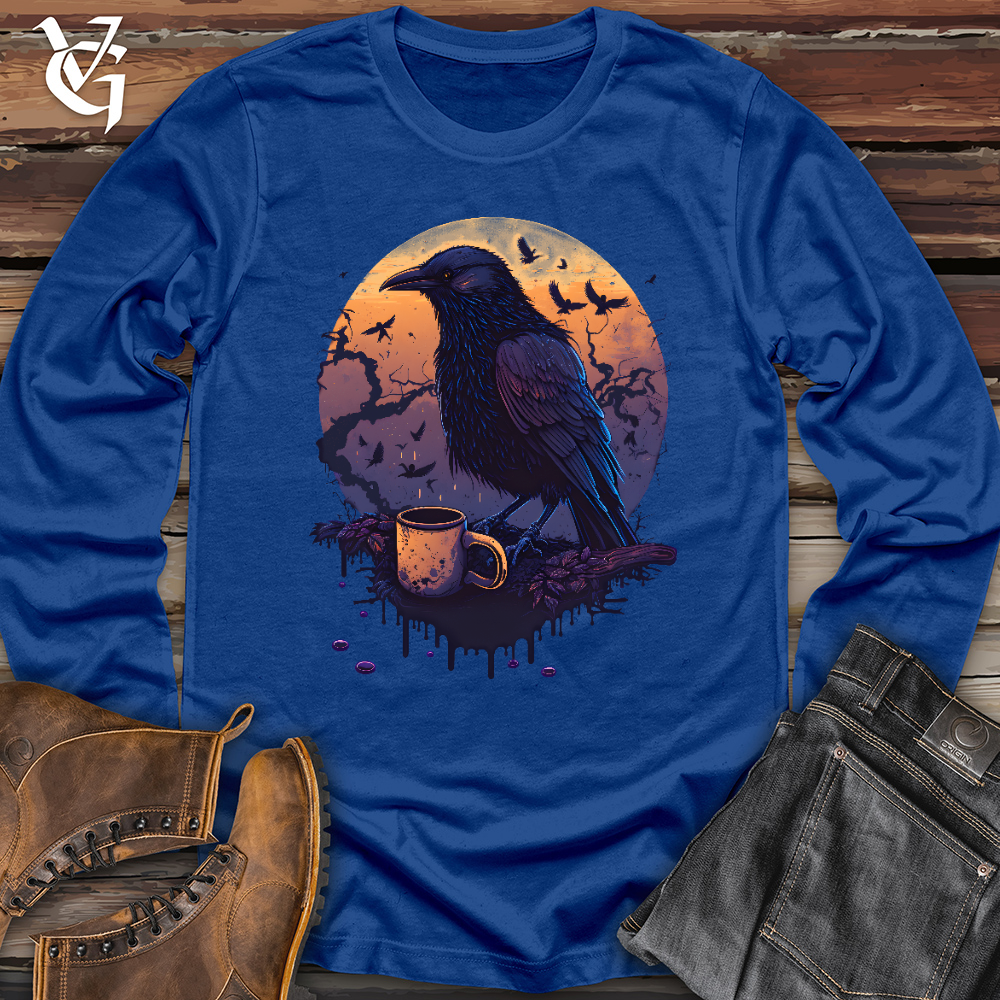 Viking Goods Morning Raven Brew Long Sleeve True Royal / L