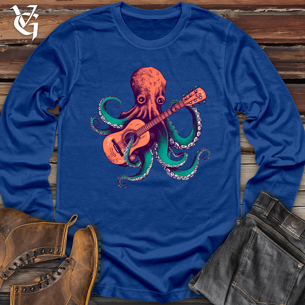 Viking Goods Octopus Guitarist Long Sleeve Tee True Royal / L