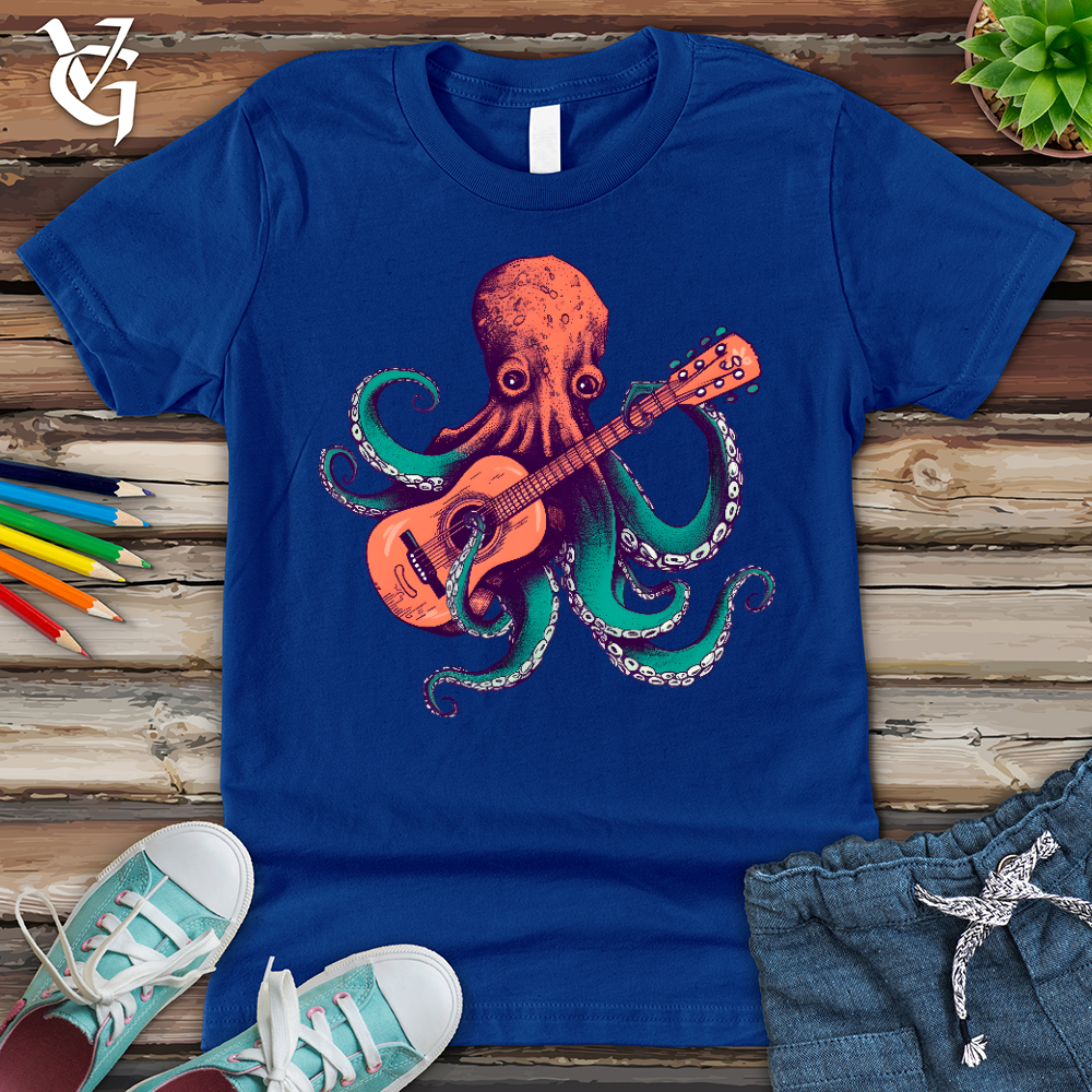 Viking Goods Octopus Guitarist Youth Tee True Royal / L