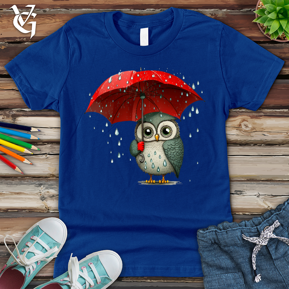 Viking Goods Owl in the Rain Youth Tee True Royal / L