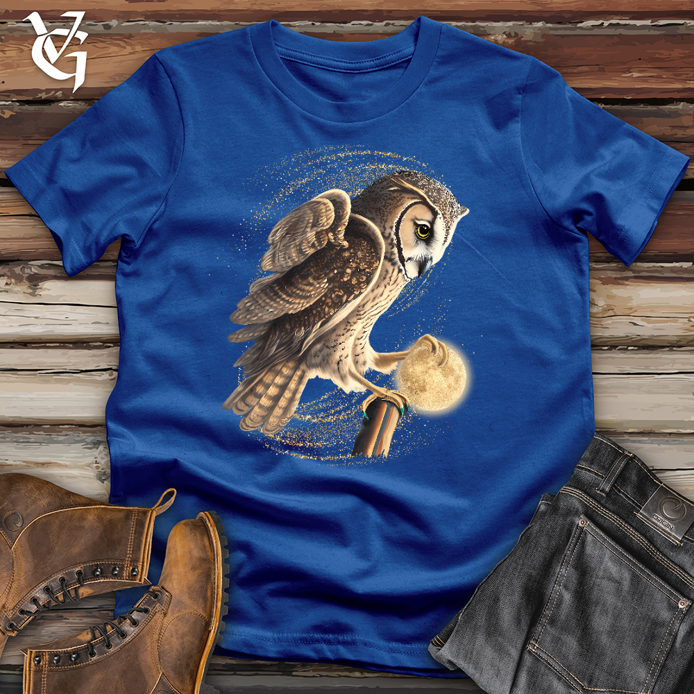Viking Goods Owl Moon Snatcher Cotton Tee True Royal / L