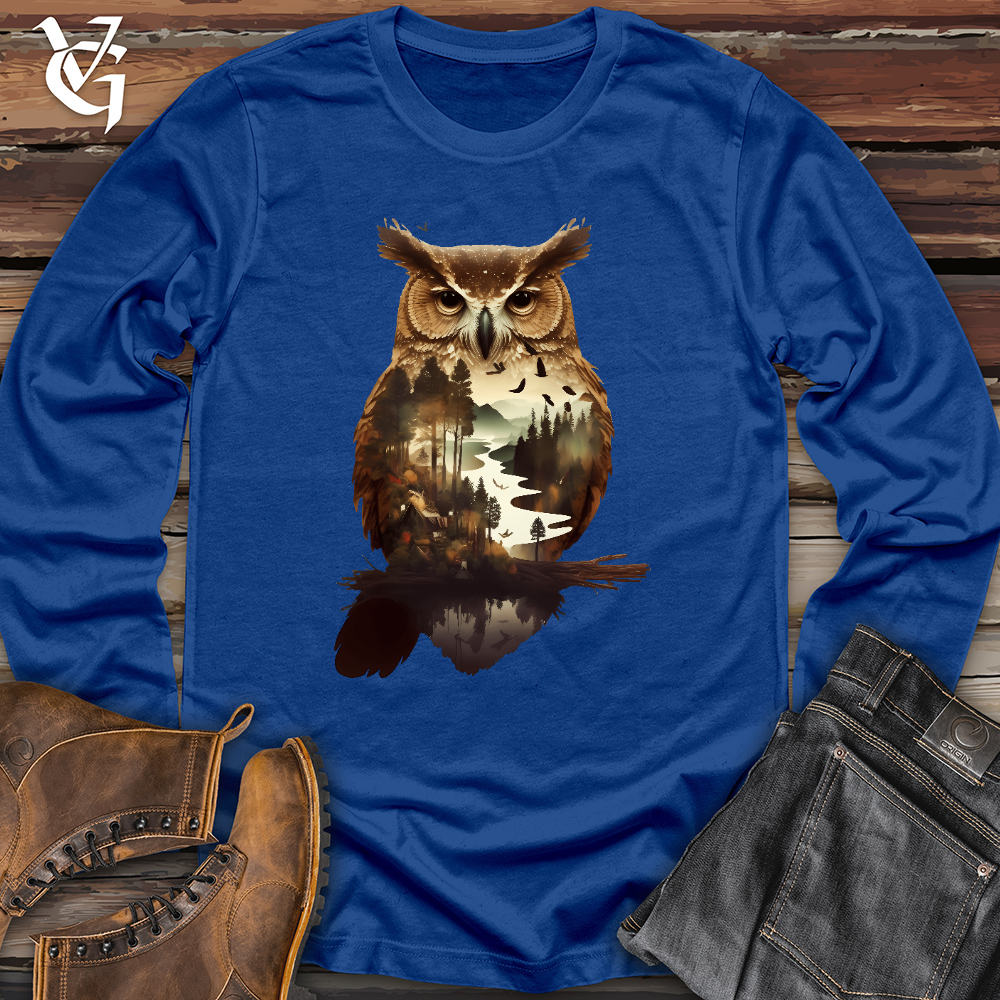 Viking Goods Owl of the River Long Sleeve True Royal / L