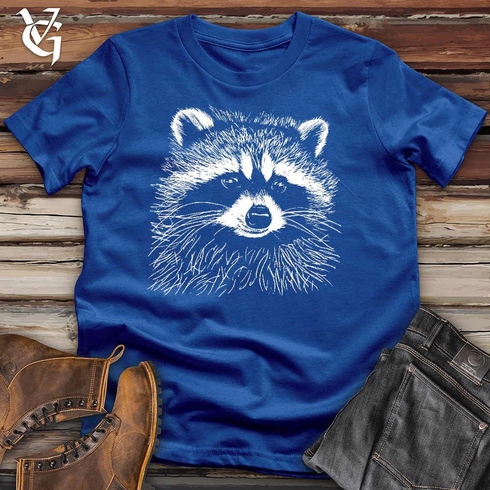 Viking Goods Raccoon Needles Cotton Tee True Royal / L