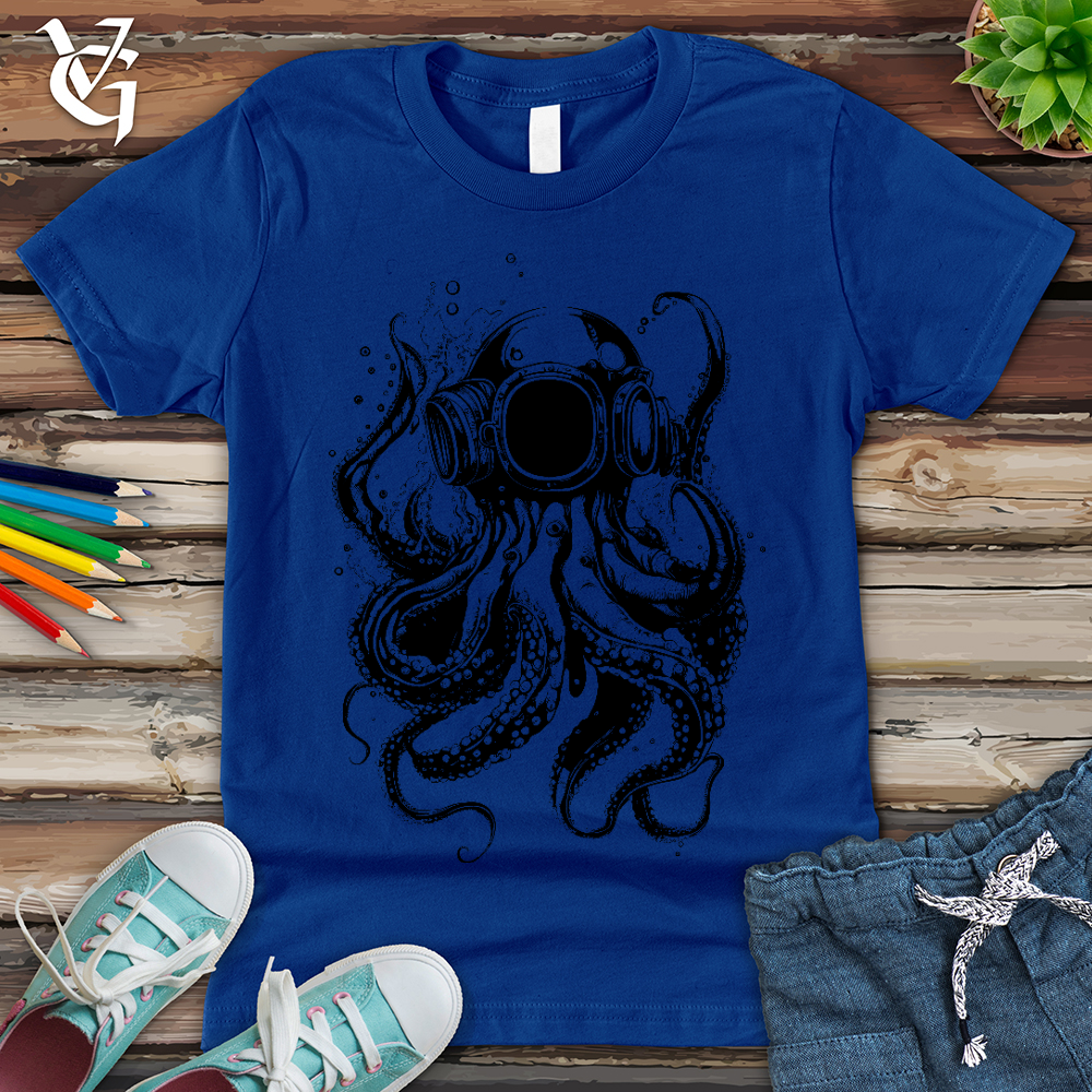 Viking Goods Scuba Octopus Youth Tee True Royal / L