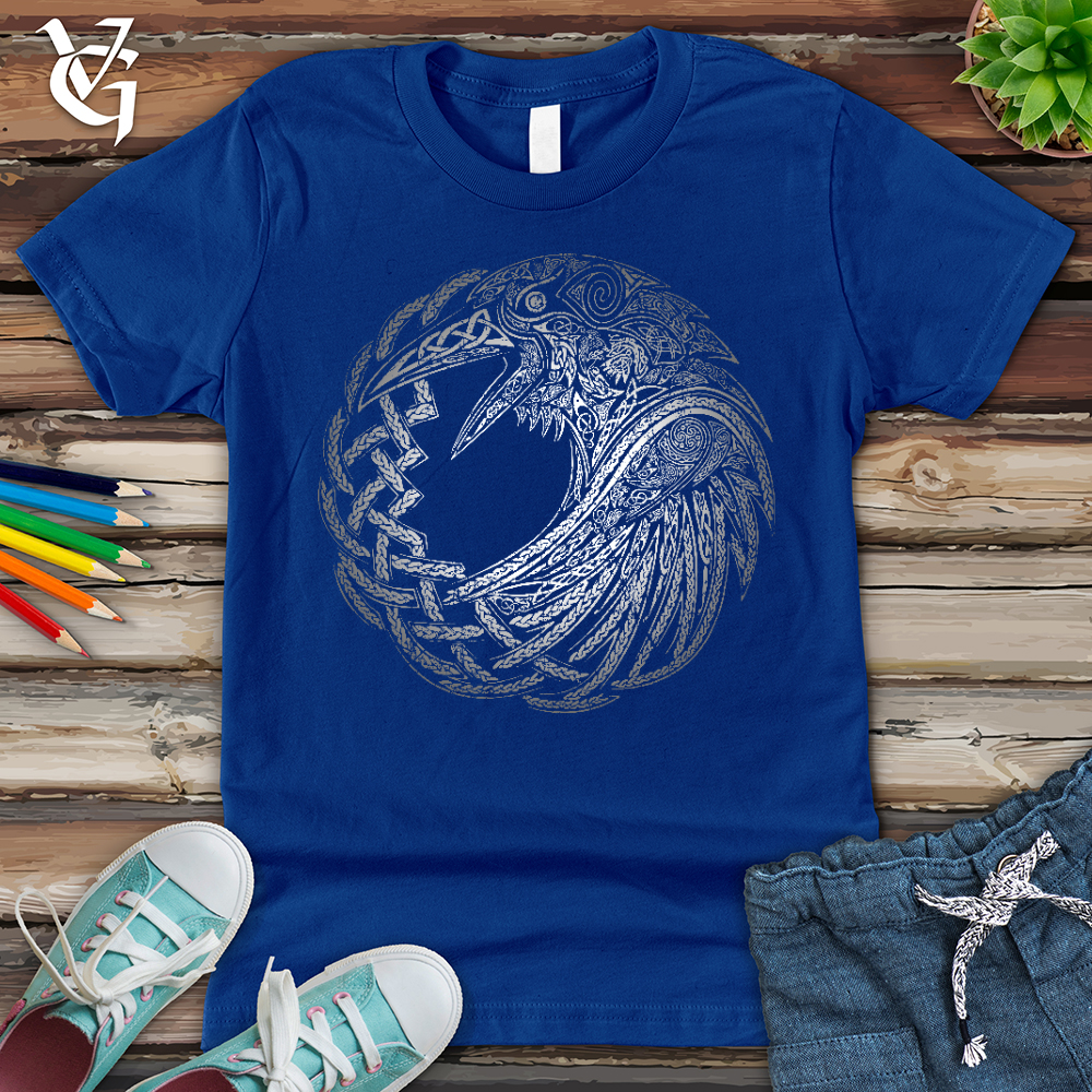 Viking Goods Silver Glass Raven Youth Tee True Royal / L