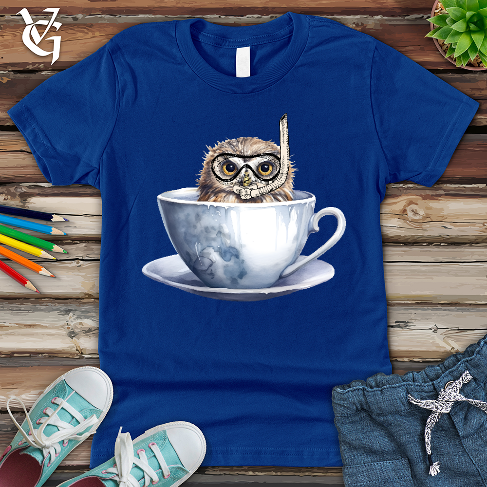 Viking Goods Snorkeling Owl Youth Tee True Royal / L