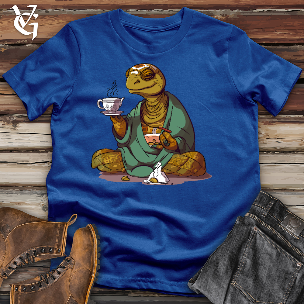 Viking Goods Turtle Tea Time Cotton Tee True Royal / L