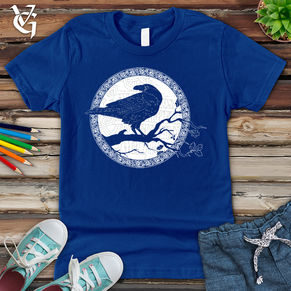 Viking Goods White Raven Winter Youth Tee True Royal / L