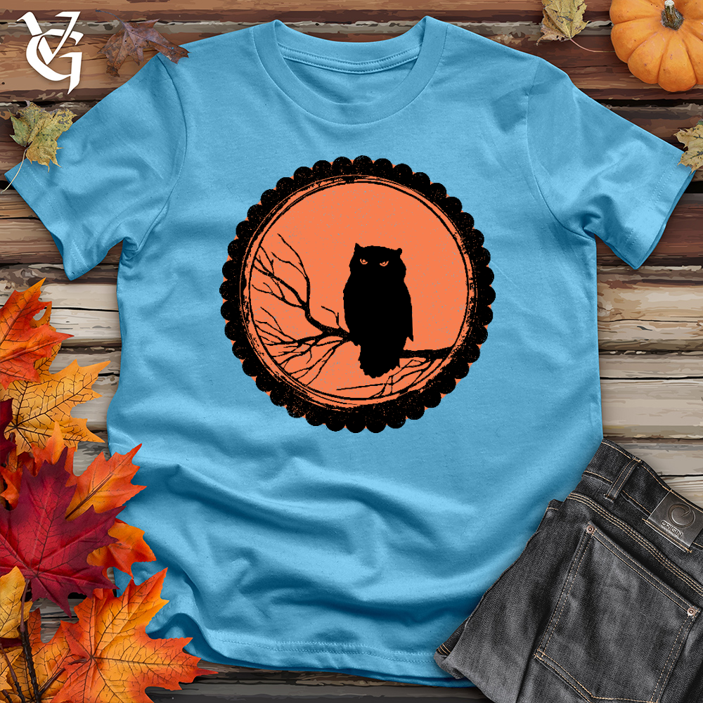 Viking Goods O'hallow's Owl Cotton Tee Turquoise / L