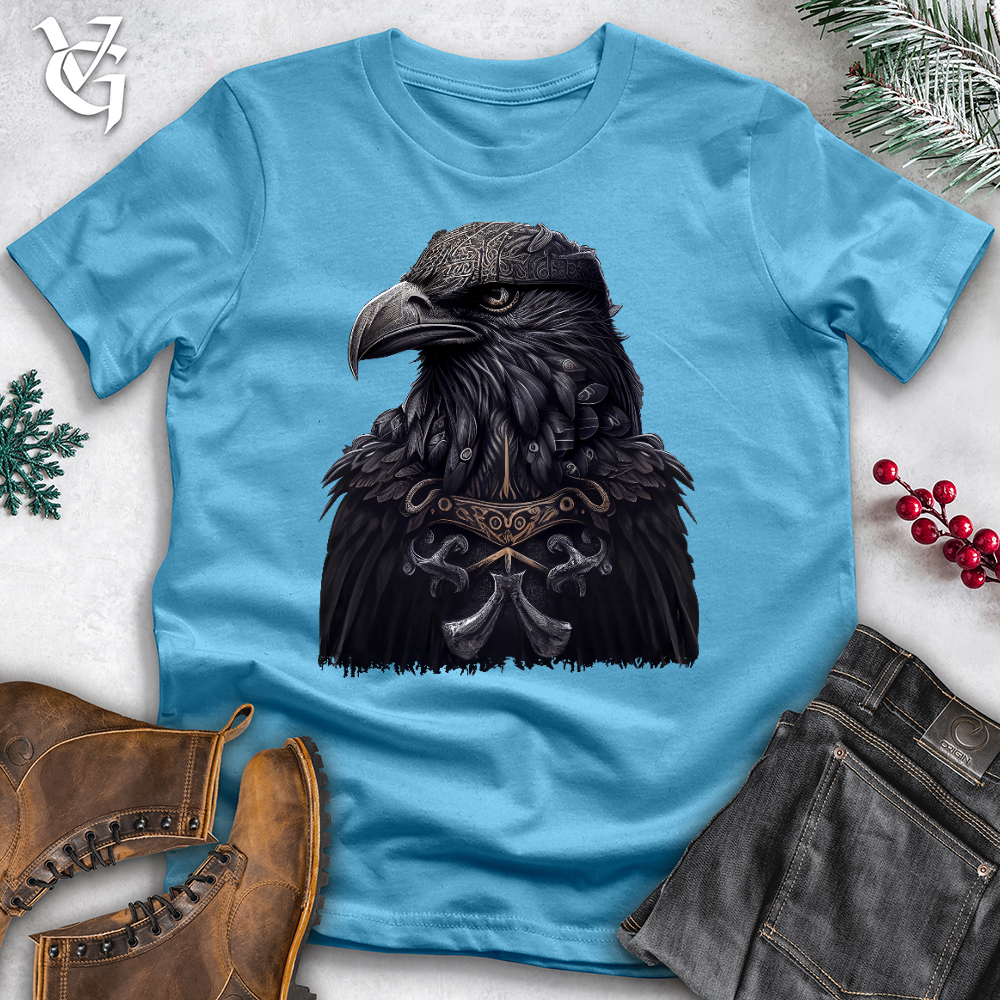 Viking Goods Viking Odin's Raven Cotton Tee Turquoise / L