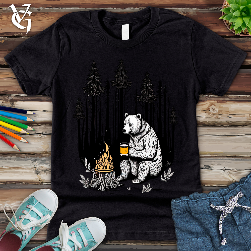 Viking Goods Bear Happy Hour Youth Tee Vintage Black / L